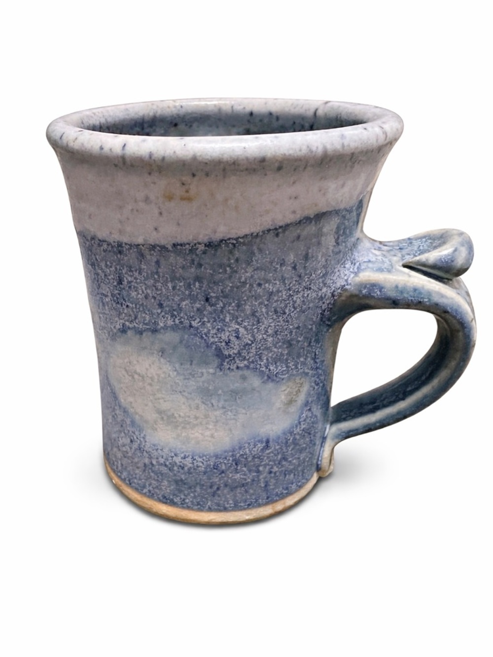 Coffelt Studio Pottery Mug Blue Gray Glaze Handmade Rustic Artisan Cup Signed